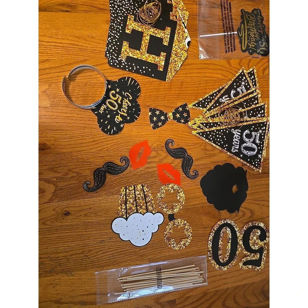 50Th Birthday Decorations for Men Women with Happy 50Th Birthday Decorations Ban